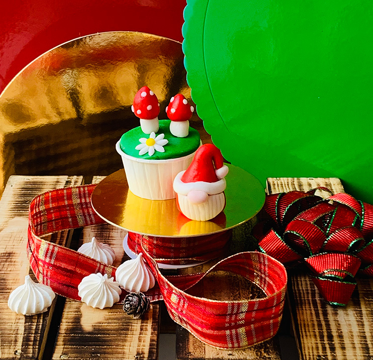 Cupcake y Gnomo navideño | Creativa Barcelona
