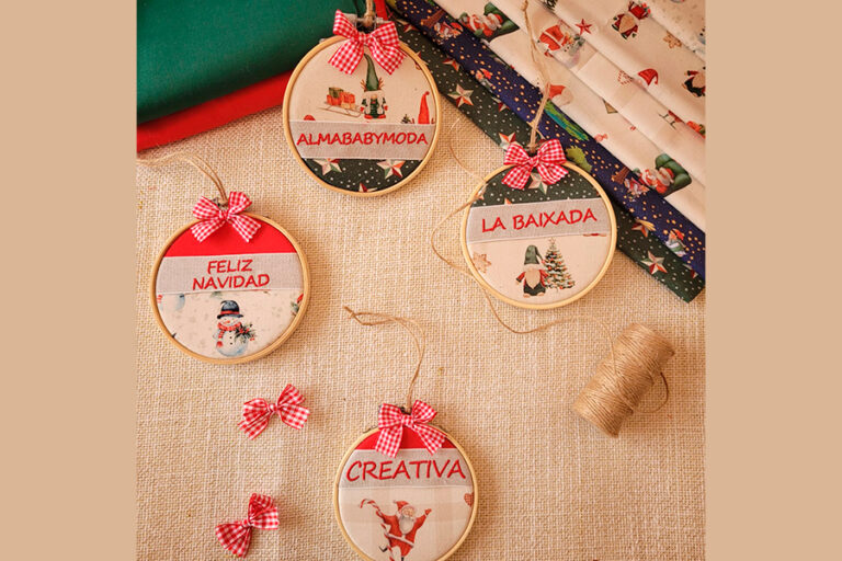 Bastidor navideño personalizado | Creativa Barcelona