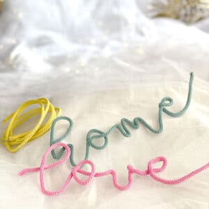 Home decor con tricotín: escribe con estilo | Creativa Barcelona