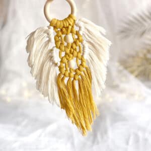 Pluma boho de Macramé: color, textura y armonía | Creativa Barcelona