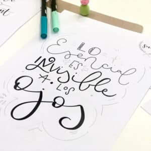 Lettering con rotuladores Tombow | Creativa Barcelona