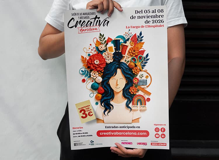 Nueva imagen de Creativa Barcelona 2026, el homenaje a las personas que imaginan con las manos | Creativa Barcelona