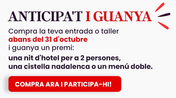 Anticipa’t i guanya una nit d’hotel i molts premis més | Creativa Barcelona