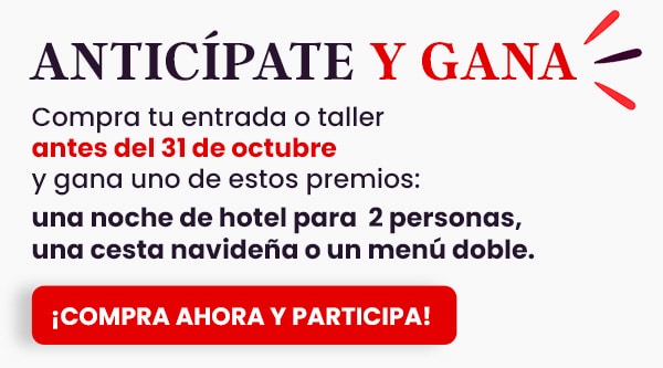 Anticípate y gana una noche de hotel y muchos premios más | Creativa Barcelona